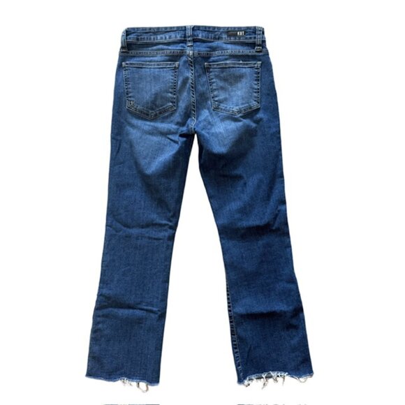 KUT FROM THE KLOTHπ Kelsey Mid-Rise Slim Bootcut Jeans π Raw Hem + Button Deta - Picture 5 of 16